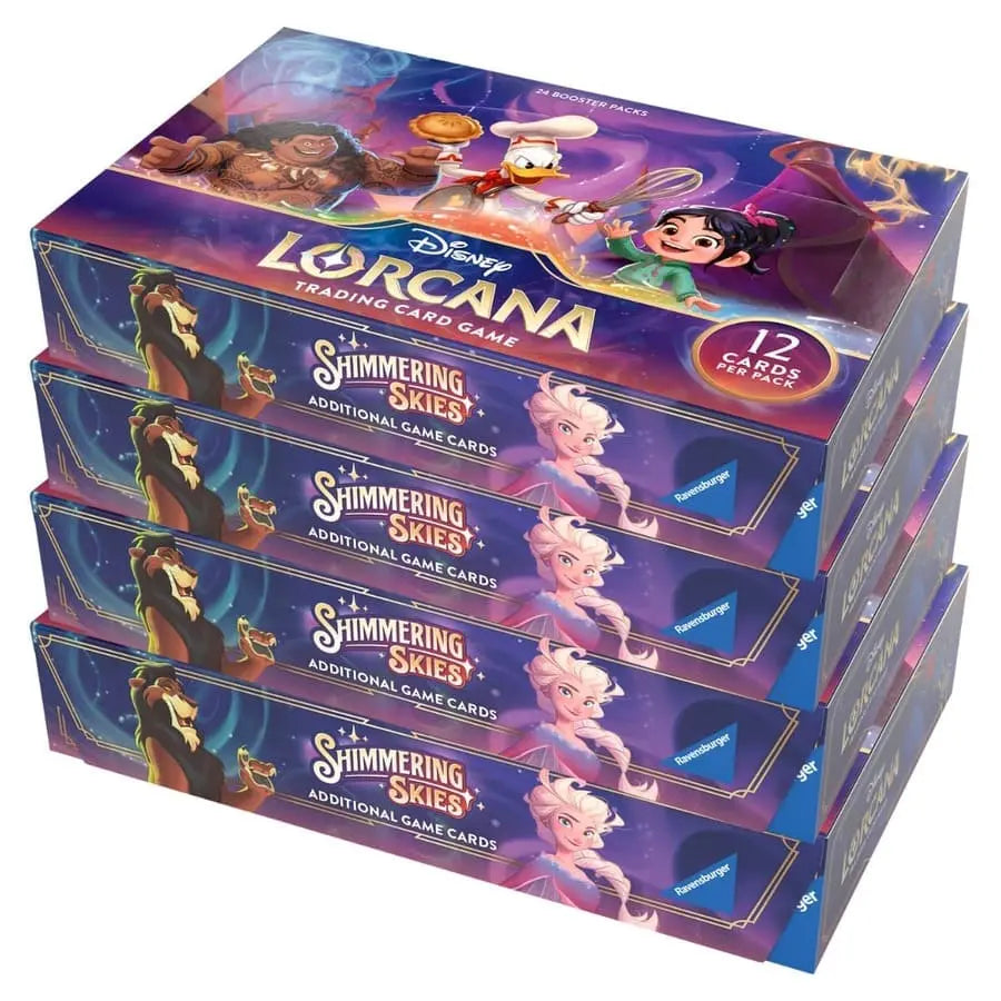 Disney Lorcana Shimmering Skies Booster Box Case Lorcards Disney Lorcana Shimmering Skies Booster Box Case Lorcards