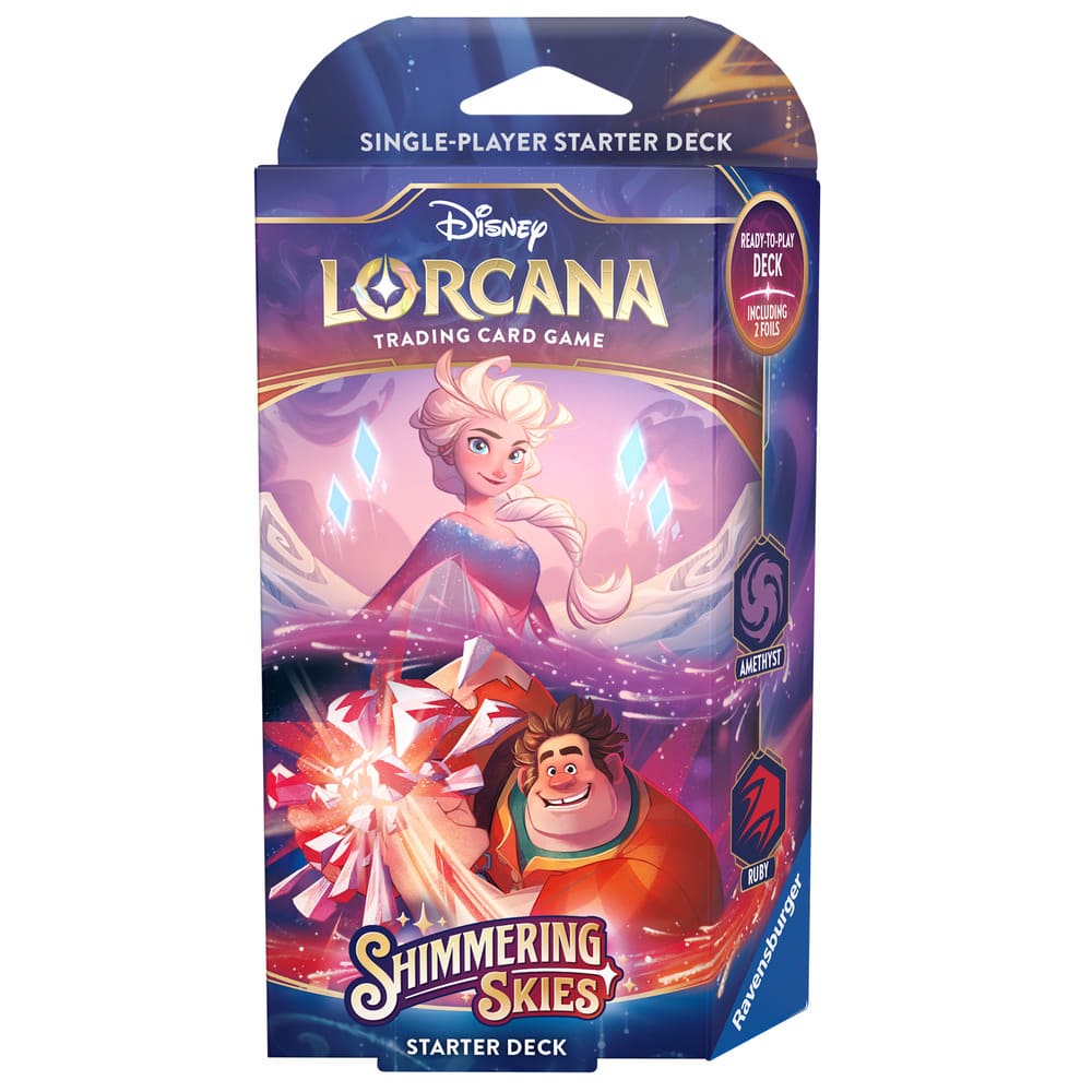 Disney Lorcana Shimmering Skies Starter Deck Ruby Amethyst