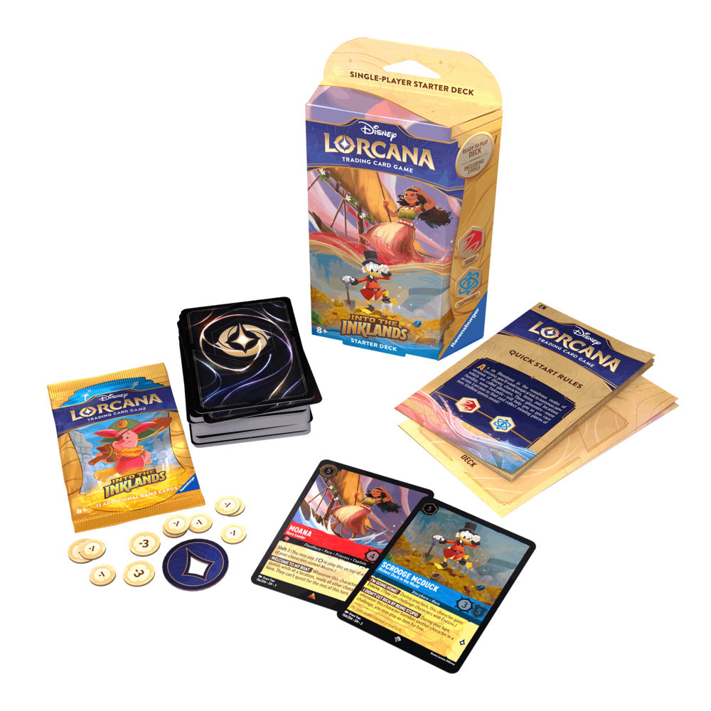 Disney Lorcana - Disney Lorcana - Into the Inklands Starter Deck - Ruby & Sapphire - Starter Deck - Into the Inklands