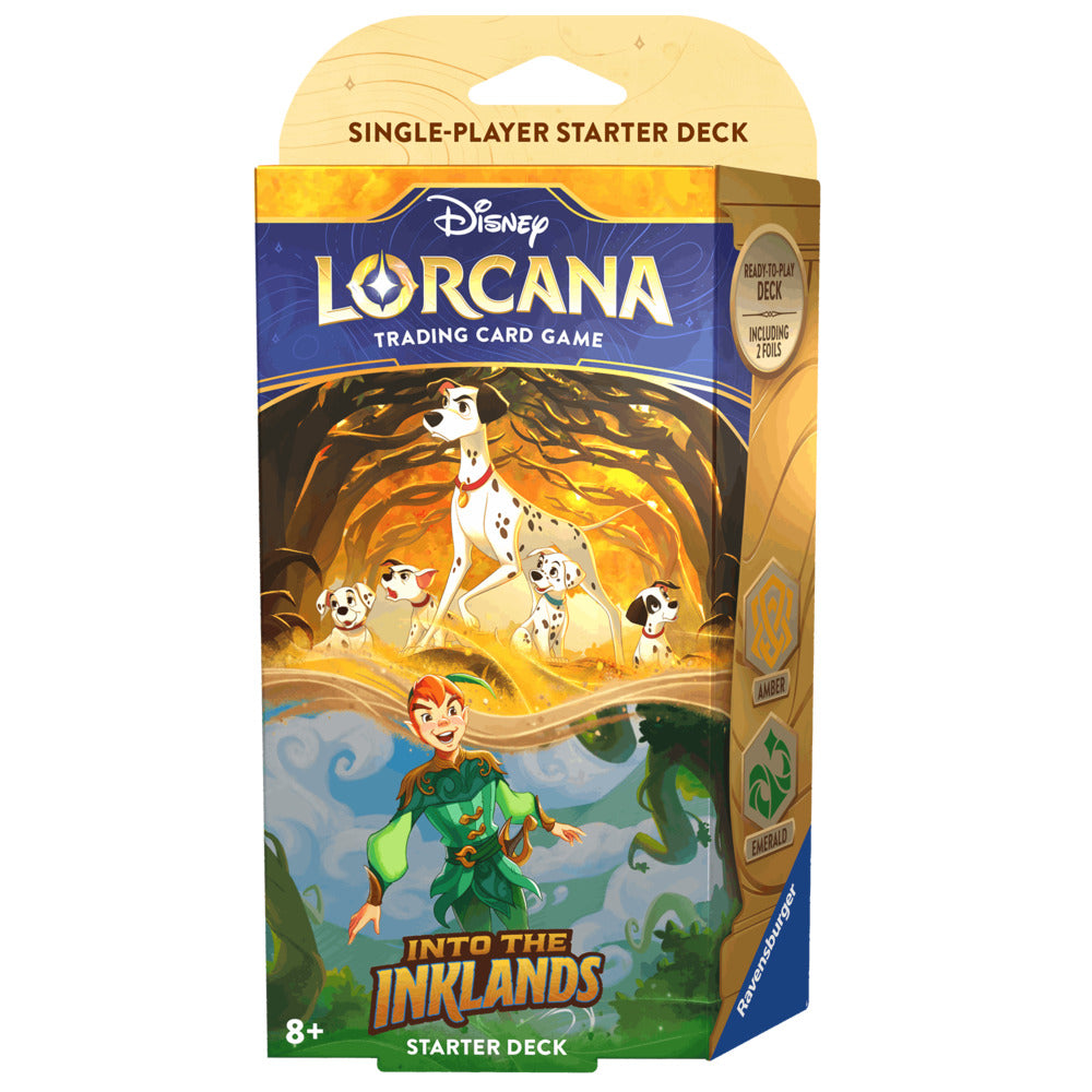 Disney Lorcana - Disney Lorcana - Into the Inklands Starter Deck - Amber & Emerald - Starter Deck - Into the Inklands
