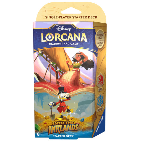 Disney Lorcana - Disney Lorcana - Into the Inklands Starter Deck - Ruby & Sapphire - Starter Deck - Into the Inklands
