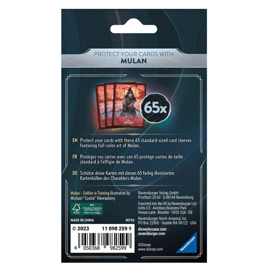 Disney Lorcana - Disney Lorcana - Rise of the Floodborn Mulan card sleeves - Sleeves - Rise of the Floodborn