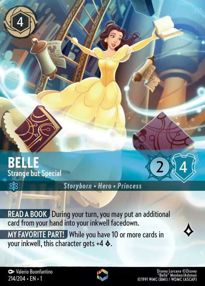 Disney Lorcana - 1TFC - 214 - Belle - Strange but Special - Singles - The First Chapter