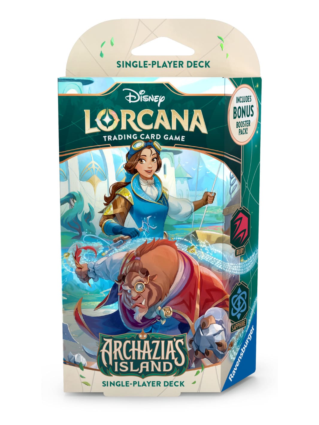 disney lorcana archazia's island starter deck set 7 Belle Beest