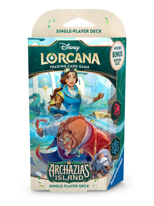 disney lorcana archazia's island starter deck set 7 Belle Beest