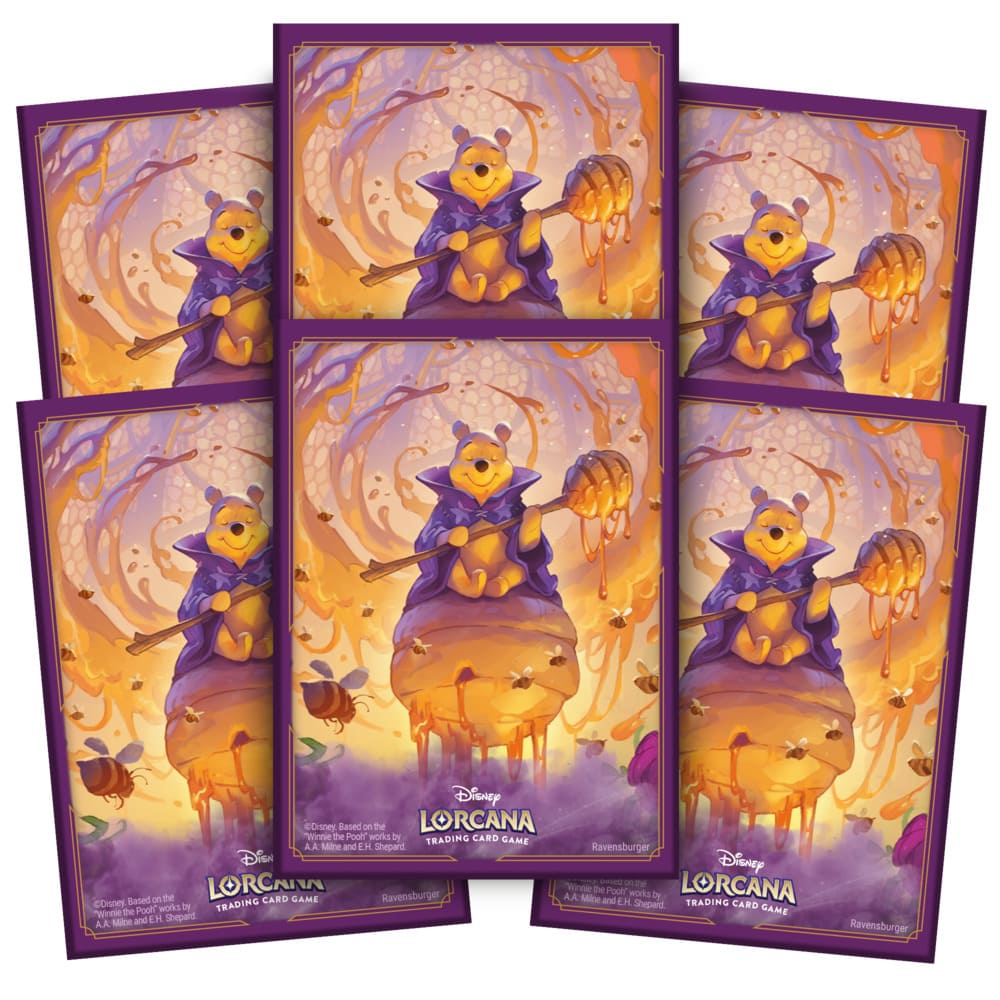 Disney Lorcana Azurite Sea - Winnie de poeh, Honey Wizard Card Sleeves