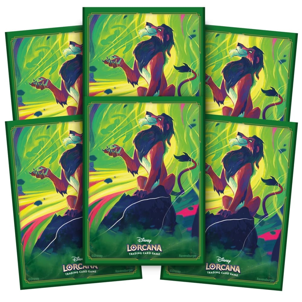 Disney Lorcana Azurite Sea - Scar Card Sleeves