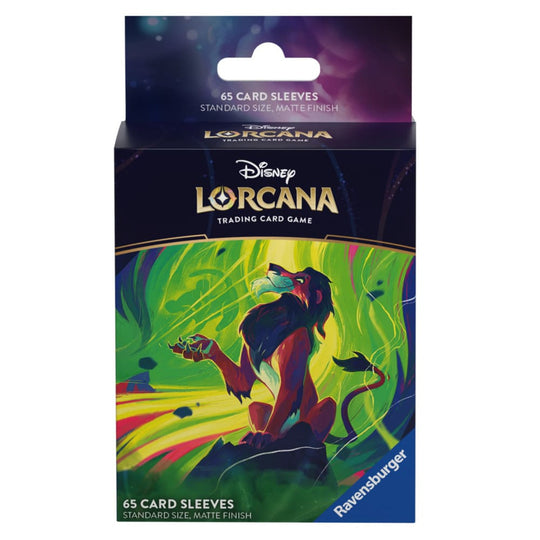 Disney Lorcana Azurite Sea - Scar Card Sleeves