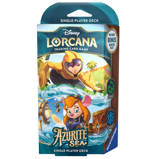 Disney Lorcana Azurite Sea - Starter Deck - Emerald & Sapphire
