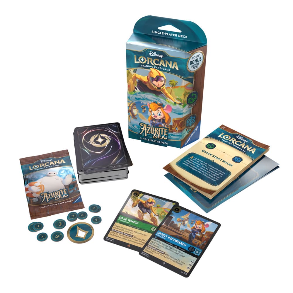 Disney Lorcana Azurite Sea - Starter Deck - Emerald & Sapphire