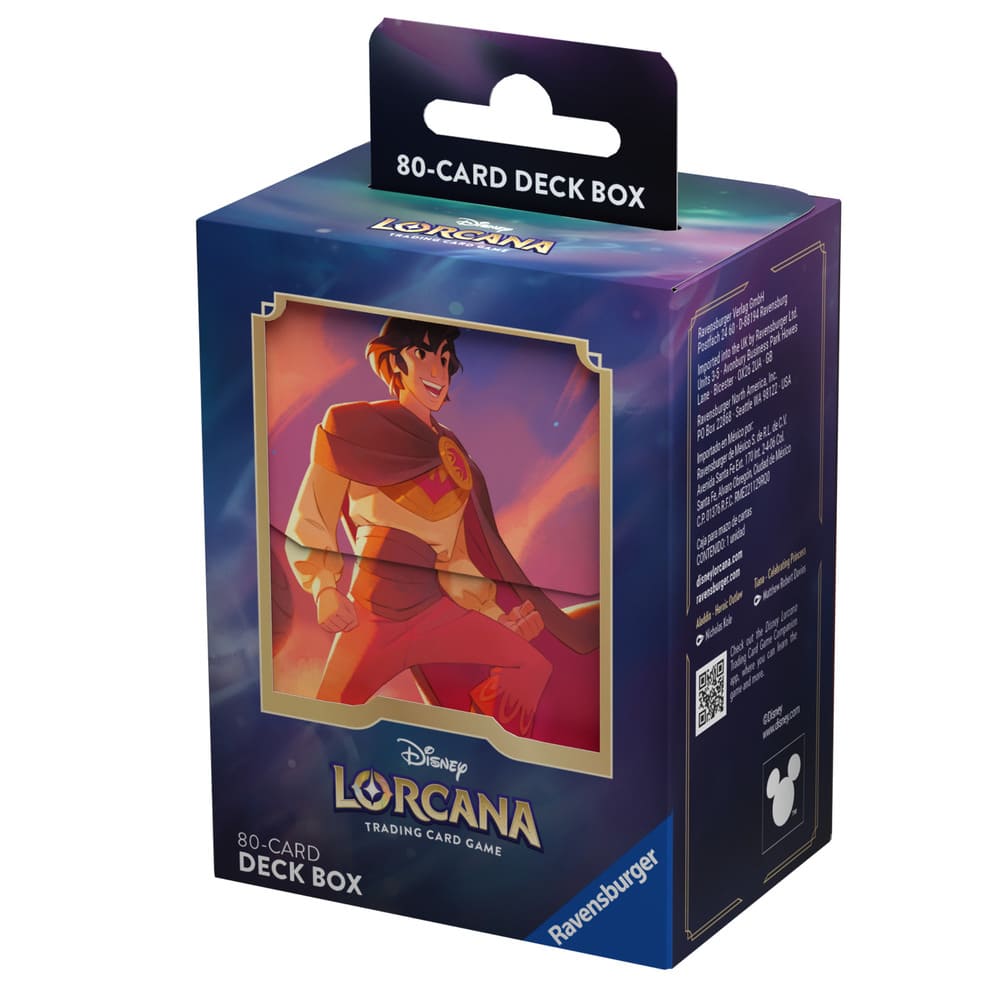 Disney Lorcana Shimmering Skies Aladdin deckbox