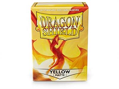 Disney Lorcana - Dragon Shield - Yellow sleeves (100 pack) - Sleeves -