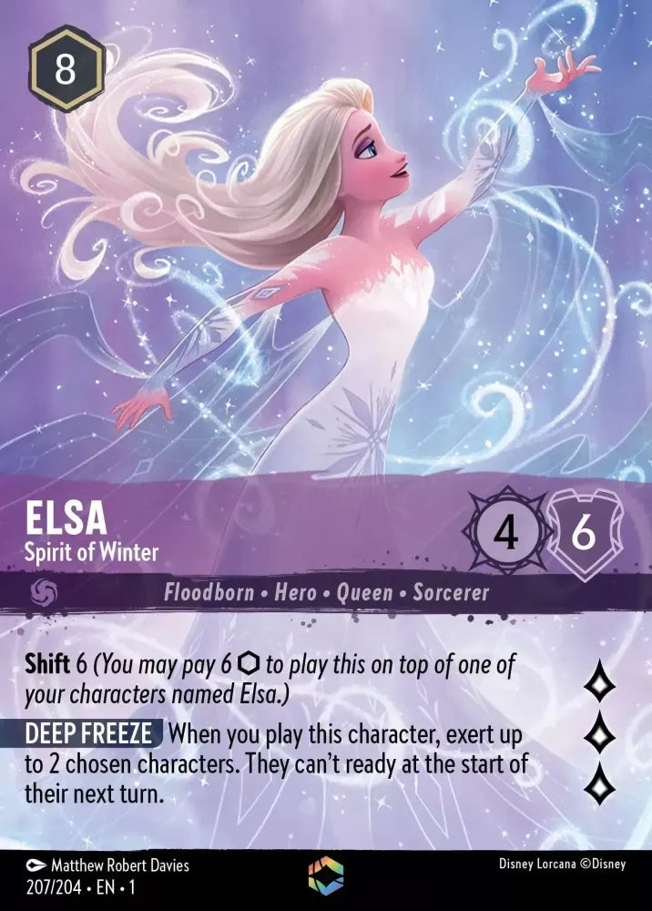 Disney Lorcana - 1TFC - 207 - Elsa - Spirit of Winter - Singles - The First Chapter