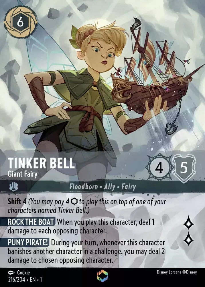 Disney Lorcana - 1TFC - 216 - Tinker Bell - Giant Fairy - Singles - The First Chapter