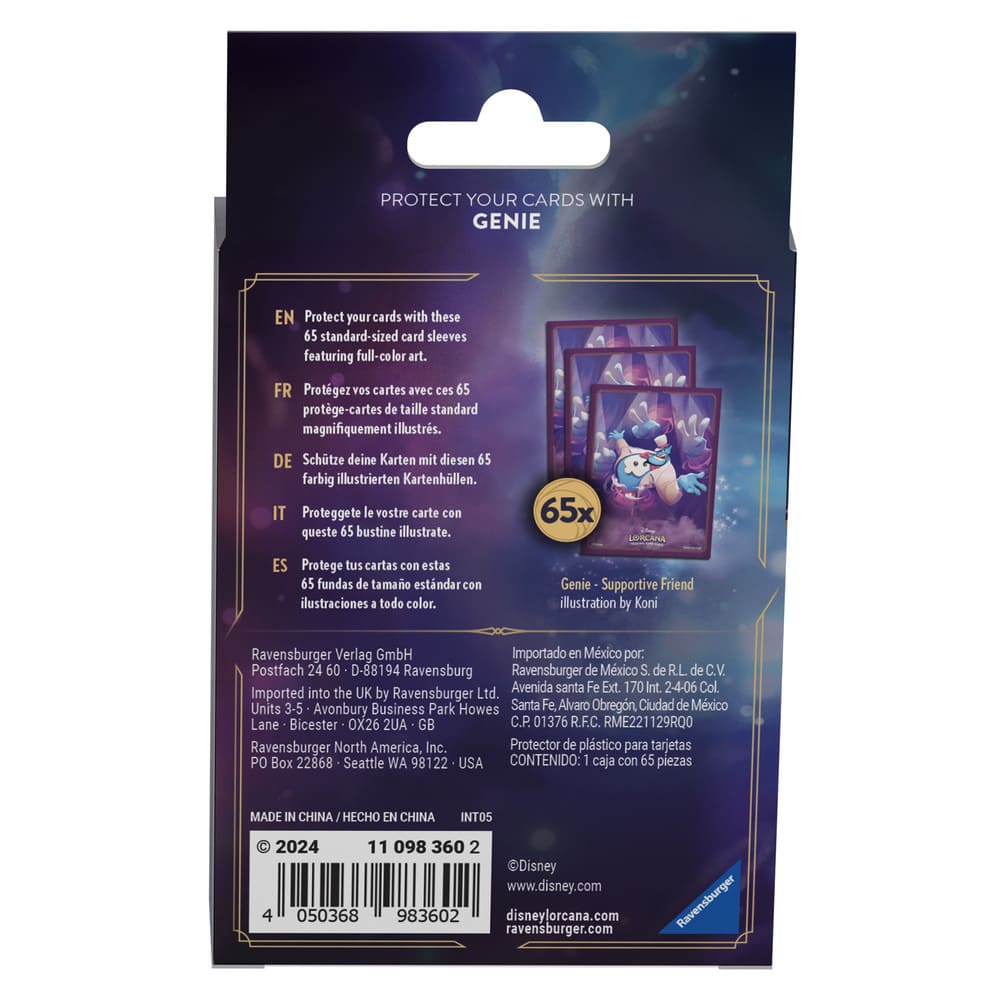 Disney Lorcana - Disney Lorcana - Ursula's Return Genie (Geest) card sleeves - Sleeves - Ursula's Return