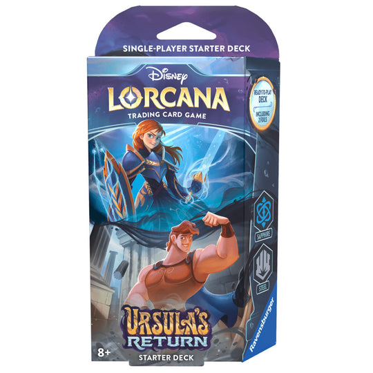 Disney Lorcana - Disney Lorcana - Ursula's Return Starter Deck - Sapphire & Steel - Starter Deck - Ursula's Return
