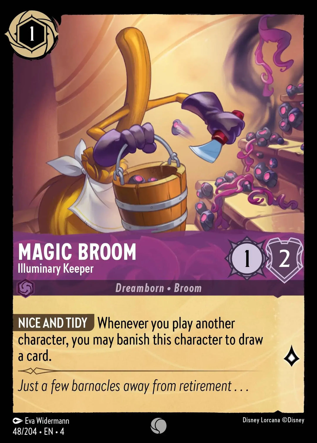 Disney Lorcana - 4URS - 048 - Magic Broom - Illuminary Keeper - Singles - Ursula's Return