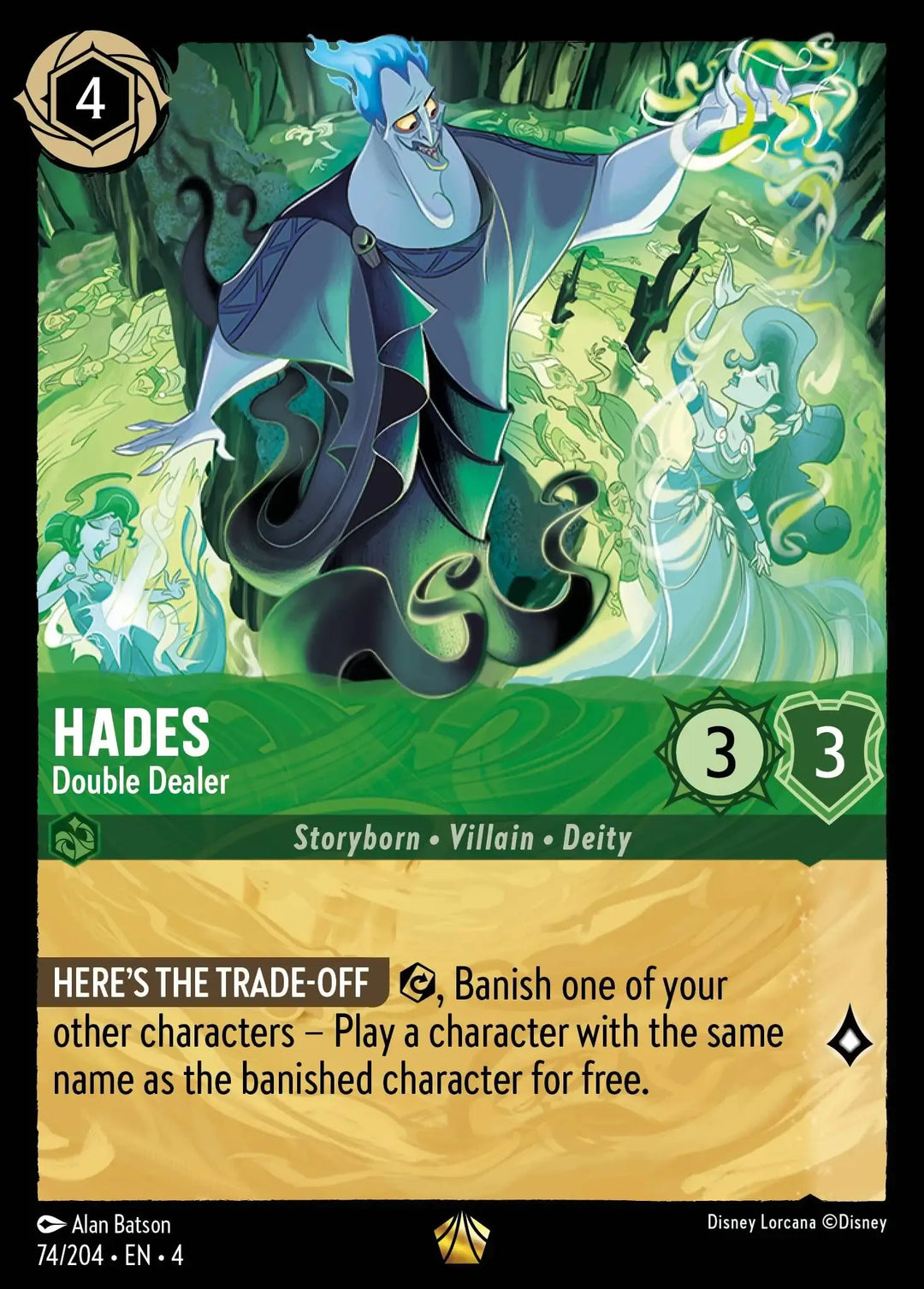 Disney Lorcana - 4URS - 074 - Hades - Double dealer - Singles - Ursula's Return