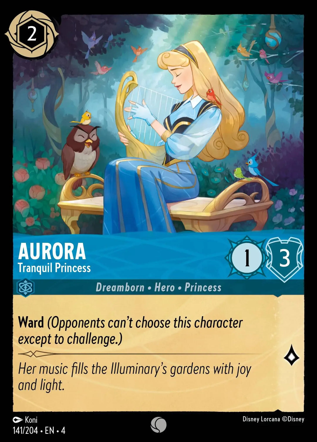 Disney Lorcana - 4URS - 141 - Aurora - Tranquil Princess - Singles - Ursula's Return