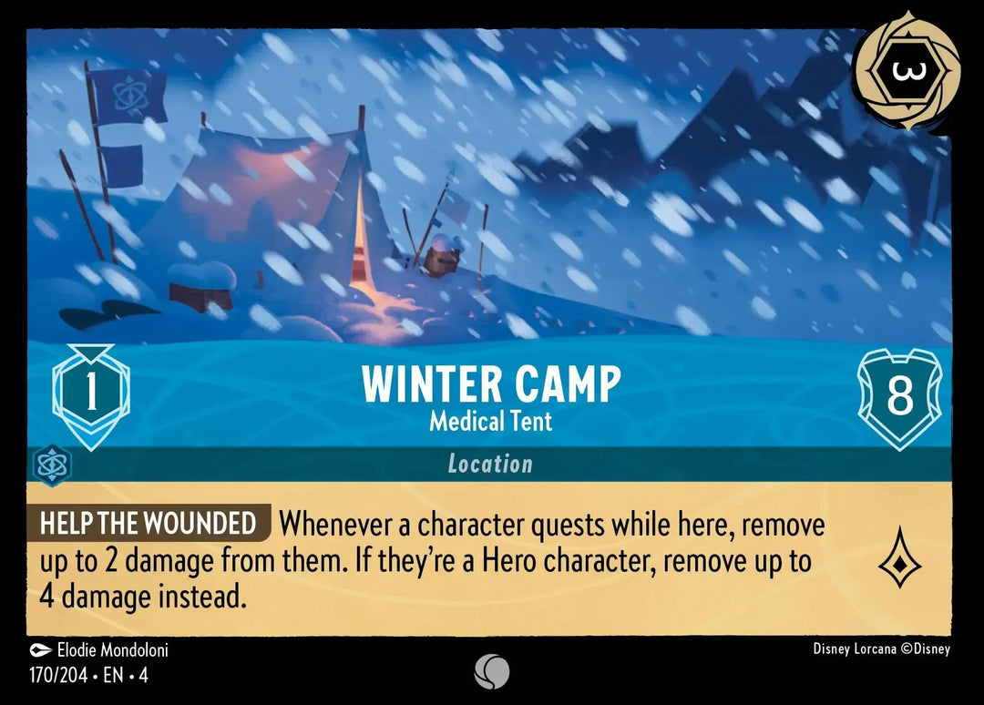 Disney Lorcana - 4URS - 170 - Winter Camp - Medical Tent - Singles - Ursula's Return