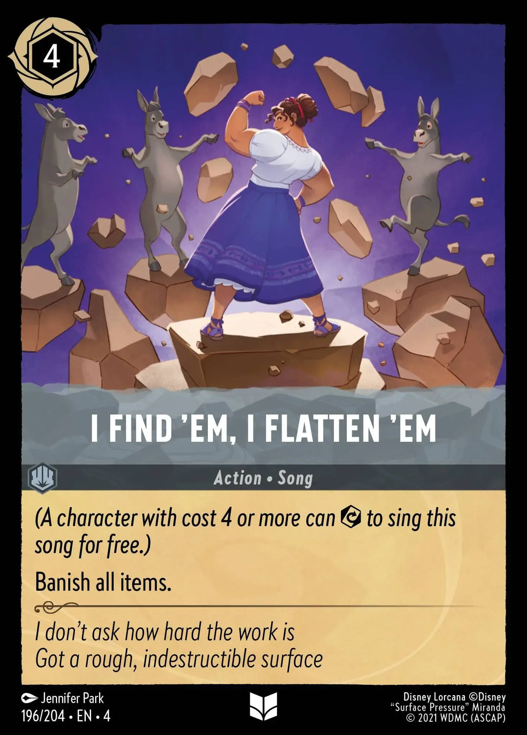 Disney Lorcana - 4URS - 196 - I Find 'em, I Flatten 'em - Singles - Ursula's Return