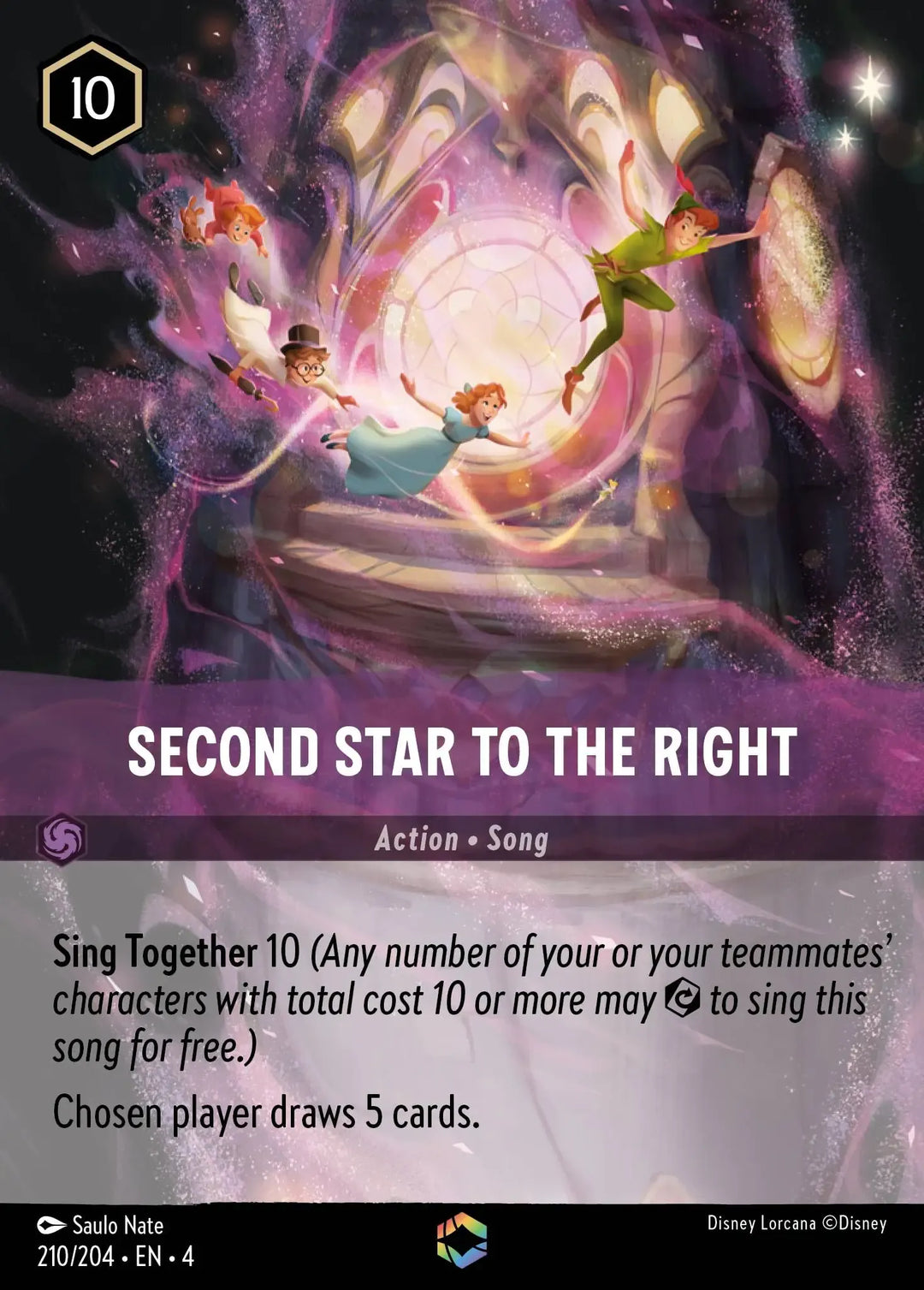 Disney Lorcana - 4URS - 210 - Second Star to the Right - Singles - Ursula's Return
