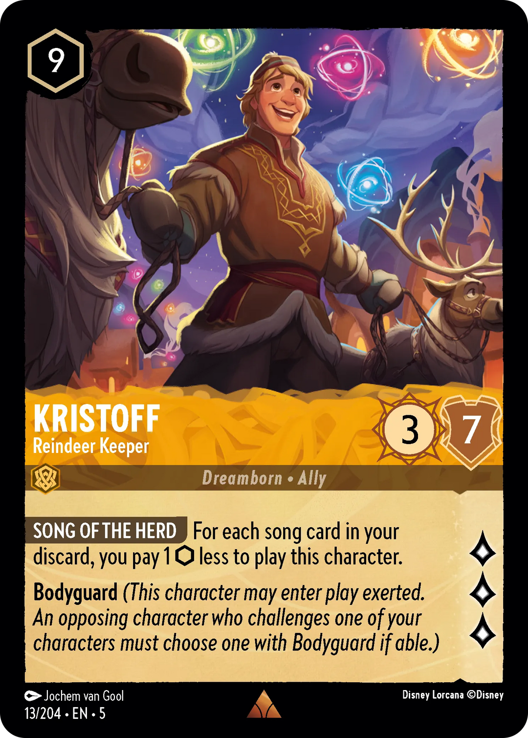 Disney Lorcana - 5SSK - 013 - Kristoff - Reindeer Keeper - Singles - Shimmering Skies