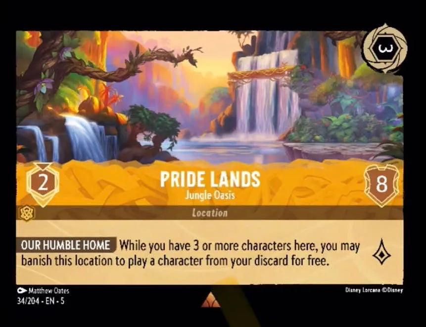 Disney Lorcana - 5SSK - 034 - Pride Lands - Jungle Oasis - Singles - Shimmering Skies