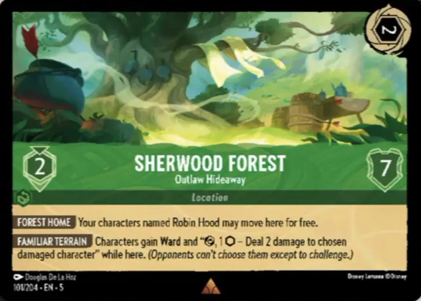 Disney Lorcana - 5SSK - 101 - Sherwood Forest - Outlaw Hideaway - Singles - Shimmering Skies