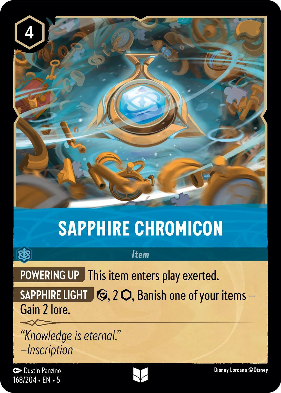 Disney Lorcana - 5SSK - 168 - Sapphire Chromicon - Singles - Shimmering Skies