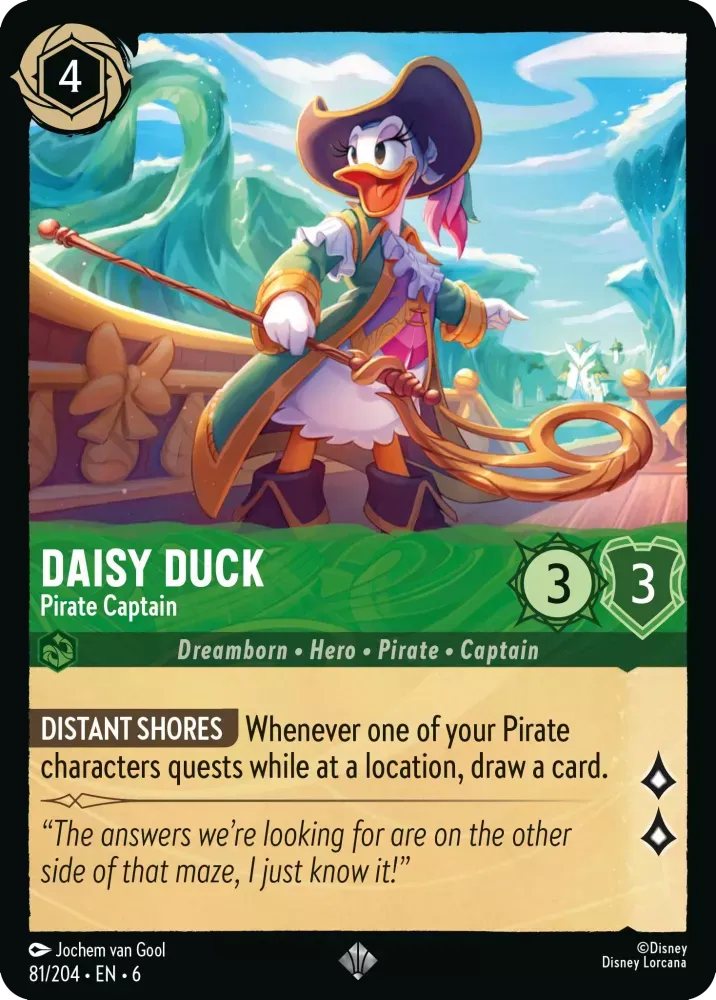 6AZS - 081 - Daisy Duck - Pirate Captain