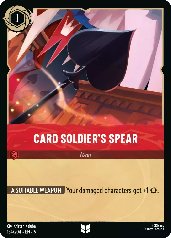 6AZS - 134 - Card Soldier's Spear