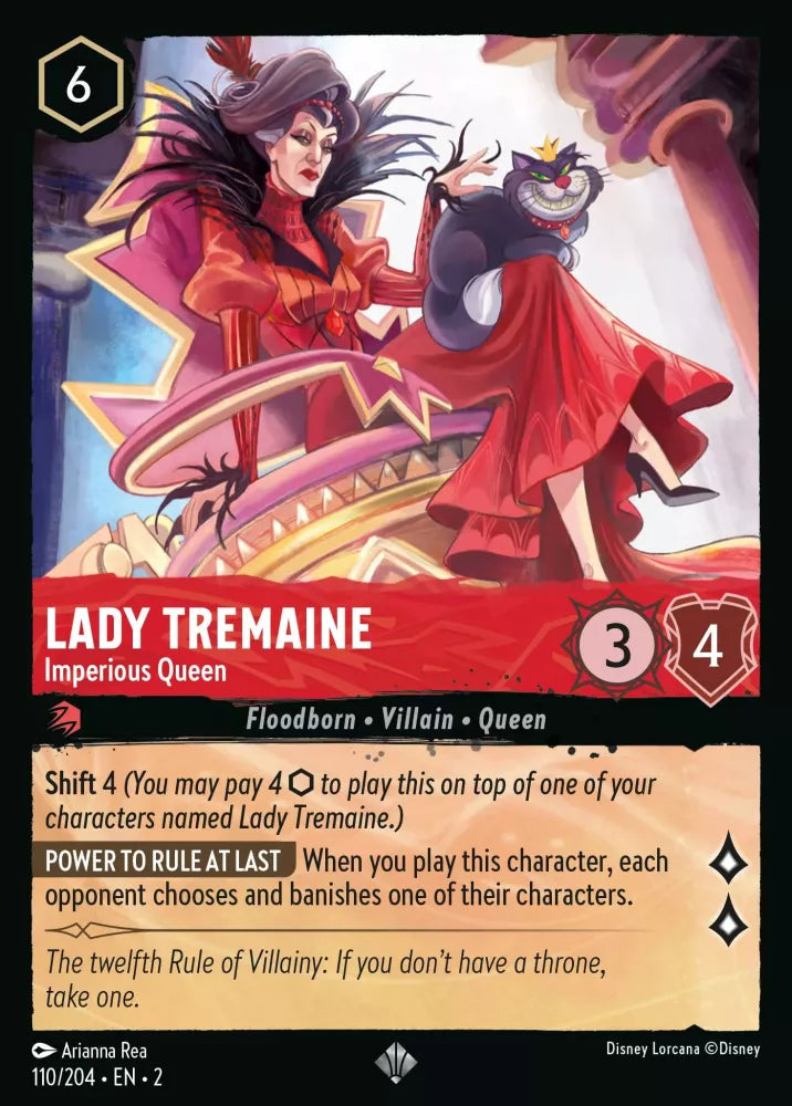 Disney Lorcana - 2ROF - 110 - Lady Tremaine - Imperious Queen - Singles - Rise of the Floodborn