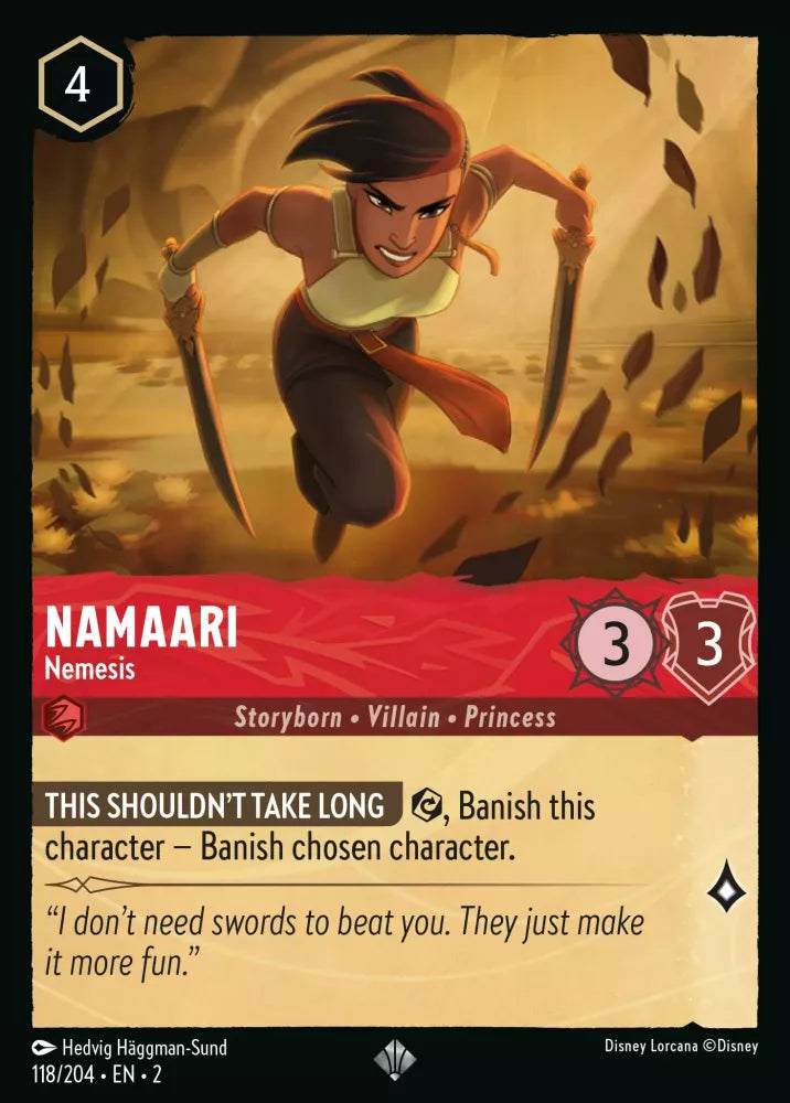 Disney Lorcana - 2ROF - 118 - Namaari - Nemesis - Singles - Rise of the Floodborn