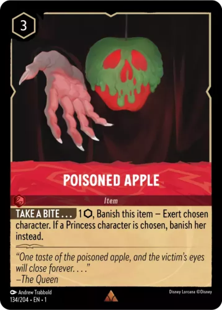Disney Lorcana - 1TFC - 134 - Poisoned Apple - Singles - The First Chapter