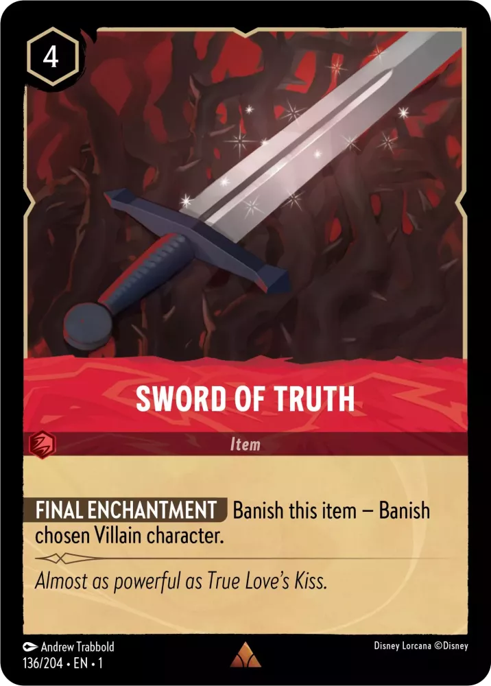 Disney Lorcana - 1TFC - 136 - Sword of Truth - Singles - The First Chapter