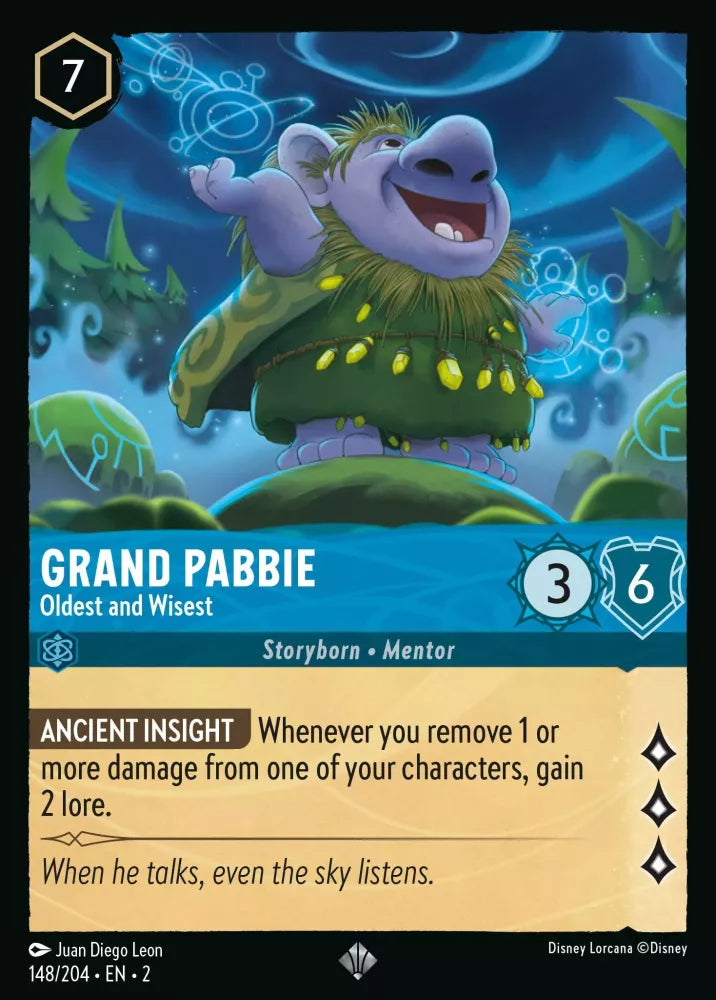 Disney Lorcana - 2ROF - 148 - Grand Pabbie - Oldest and Wisest - Singles - Rise of the Floodborn