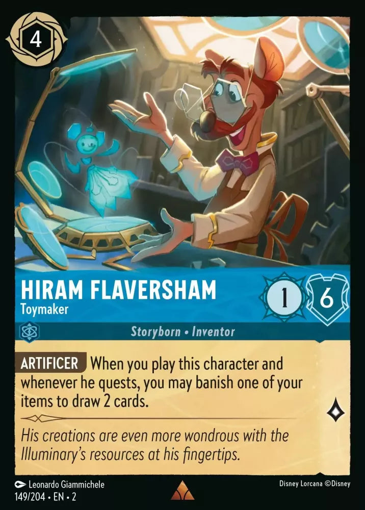 Disney Lorcana - 2ROF - 149 - Hiram Flaversham - Toymaker - Singles - Rise of the Floodborn