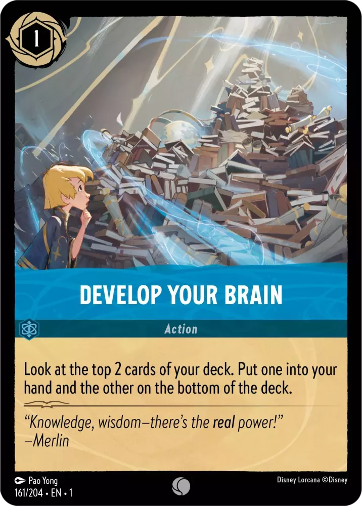 Disney Lorcana - 1TFC - 161 - Develop Your Brain - Singles - The First Chapter
