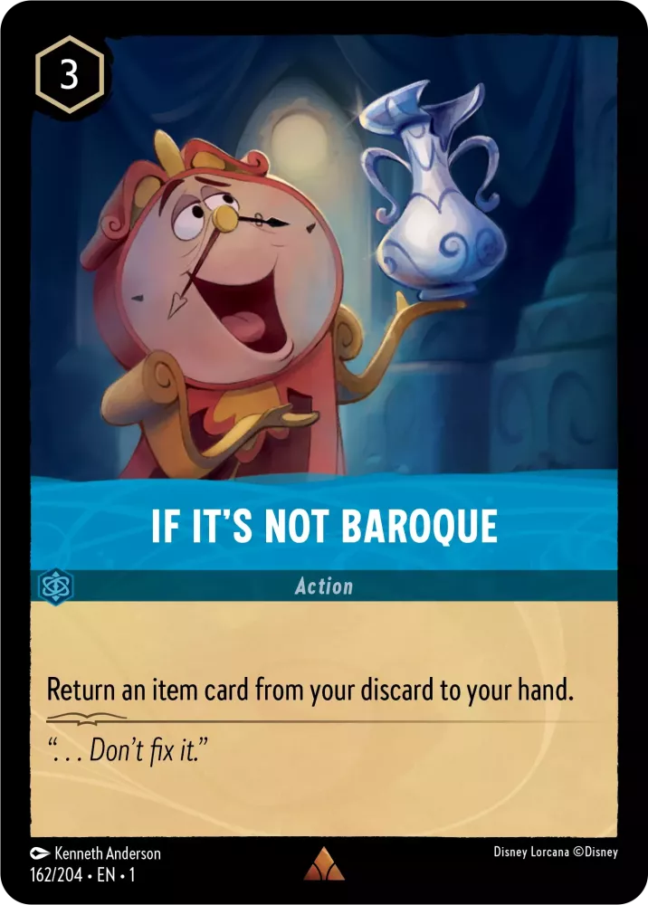 Disney Lorcana - 1TFC - 162 - If It's Not Baroque - Singles - The First Chapter