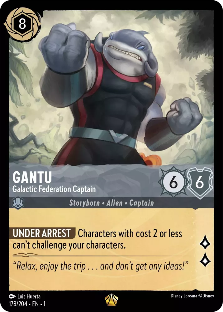 Disney Lorcana - 1TFC - 178 - Gantu - Galactic Federation Captain - Singles - The First Chapter