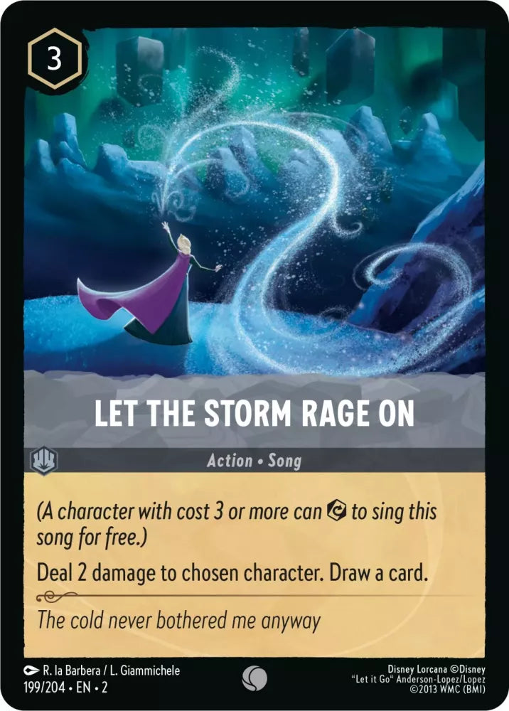 Disney Lorcana - 2ROF - 199 - Let the Storm Rage On - Foil - Singles - Rise of the Floodborn