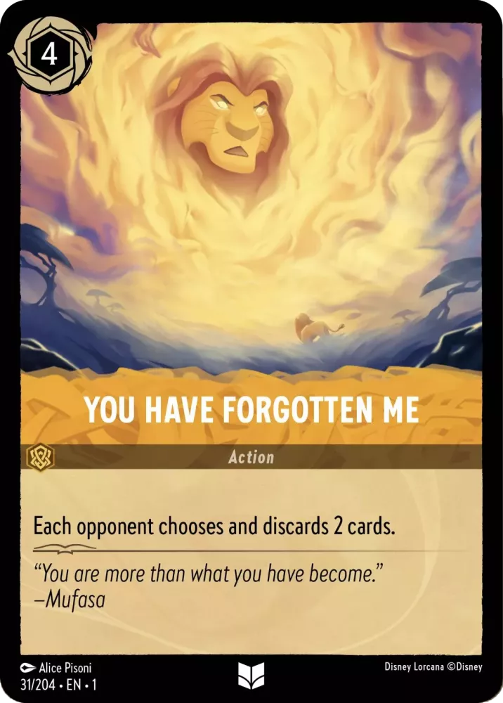 Disney Lorcana - 1TFC - 031 - You Have Forgotten Me - Singles - The First Chapter
