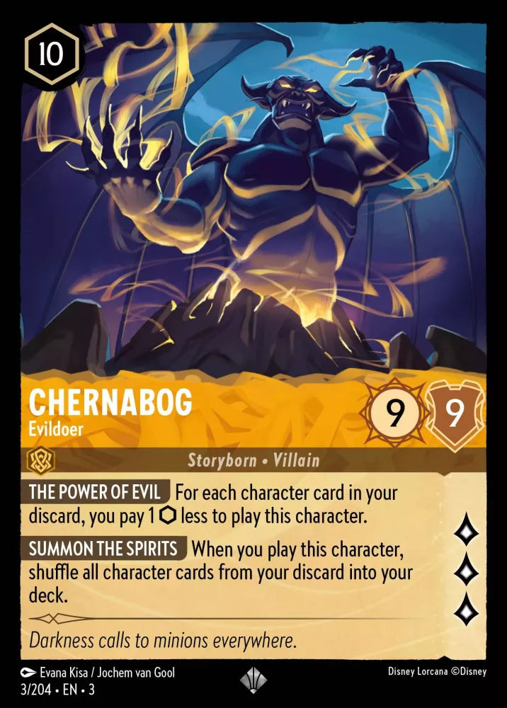 Disney Lorcana - 3INK - 003 - Chernabog - Evildoer - Singles - Into the Inklands