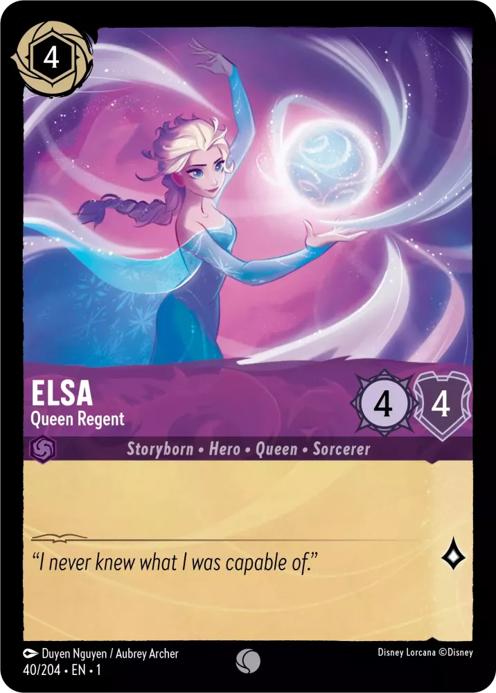 Disney Lorcana - 1TFC - 040 - Elsa - Queen Regent - Singles - The First Chapter