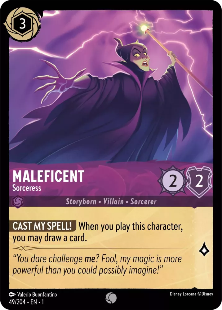 Disney Lorcana - 1TFC - 049 - Maleficent - Sorceress - Singles - The First Chapter