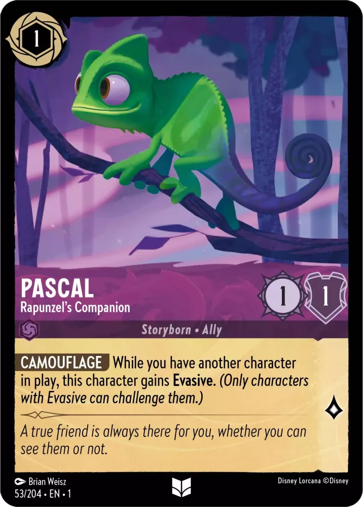 Disney Lorcana - 1TFC - 053 - Pascal - Rapunzel's Companion - Singles - The First Chapter