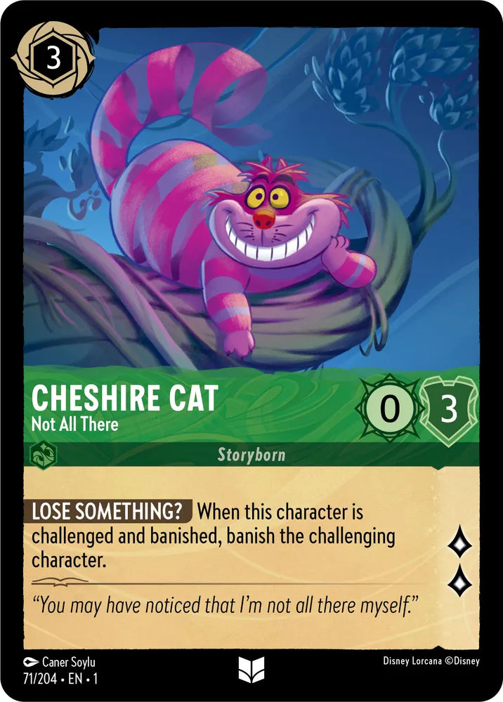 Disney Lorcana - 1TFC - 071 - Cheshire Cat - Not All There - Singles - The First Chapter