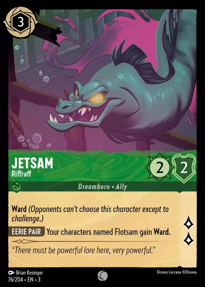 Disney Lorcana - 3INK - 076 - Jetsam - Riffraff - Foil - Singles - Into the Inklands