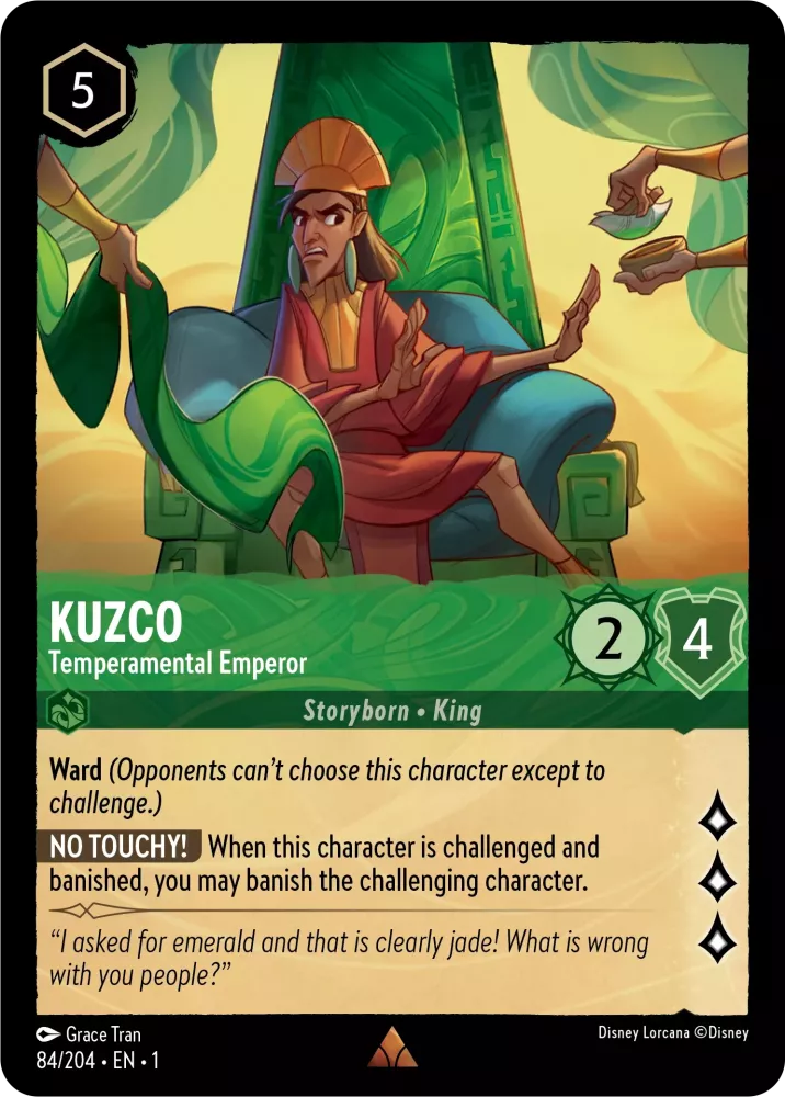Disney Lorcana - 1TFC - 084 - Kuzco - Temperamental Emperor - Singles - The First Chapter